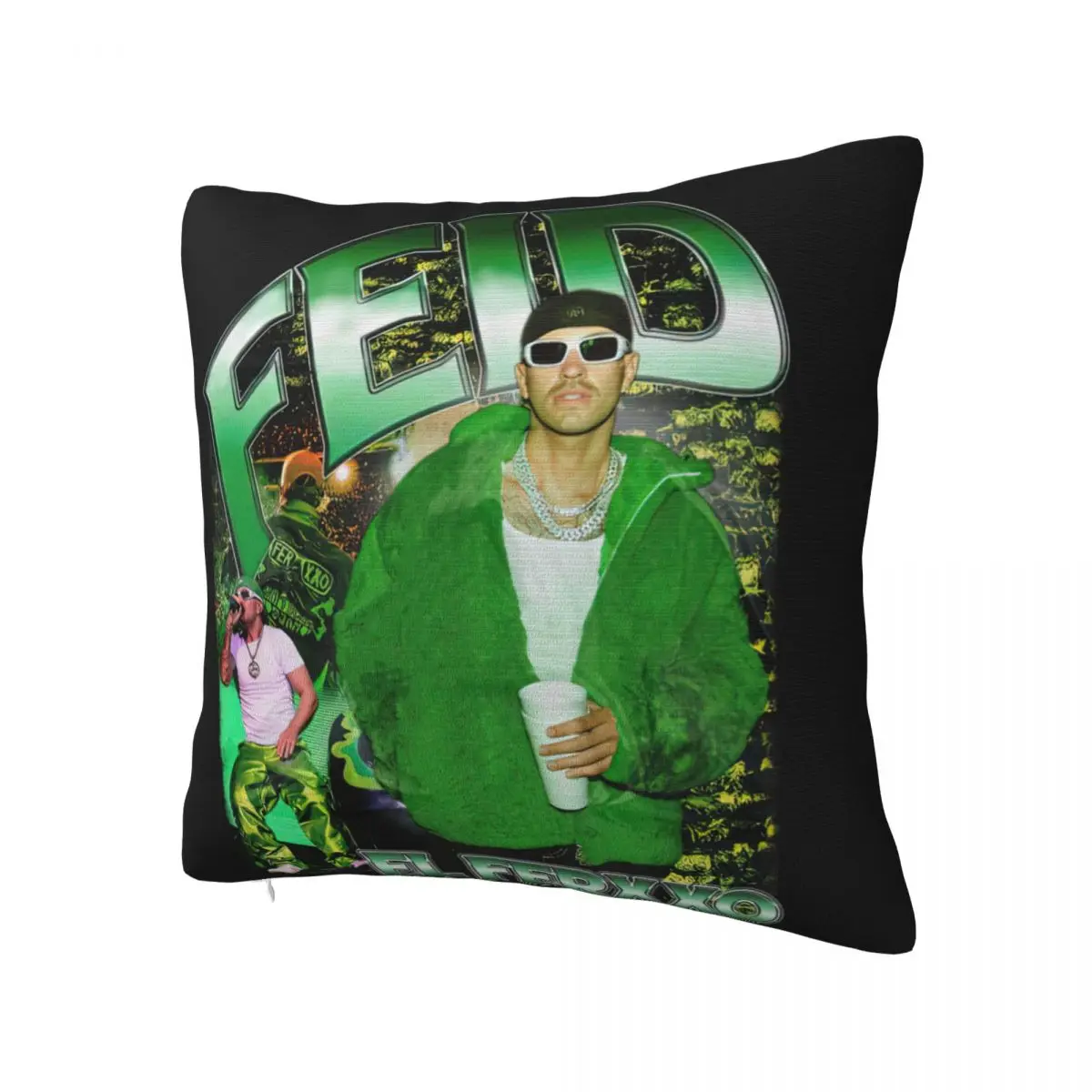 Pillow Cover F-Ferxxo Feid Design Cushion Cover Singer Morden Pillow Case For Office Car Home Decorative Pillowcases