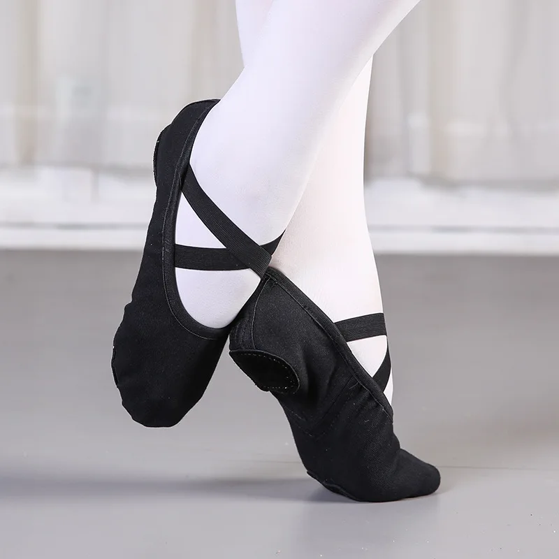 Women Ballet Shoes Cloud Soft Shoes Ballet Slippers Elastic Fabric Gymnastics Sneakers Ballet Flats Cat Claw Soft Soled Shoes