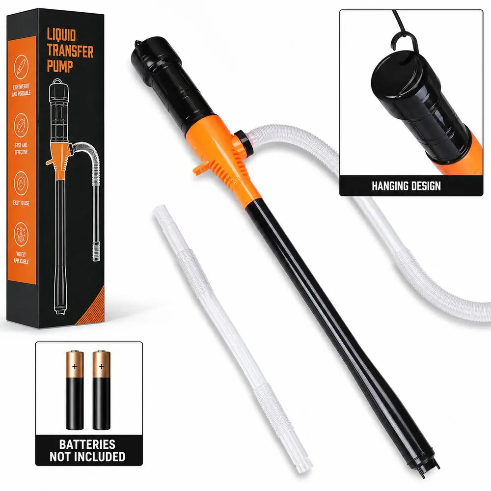 Battery Powered Electric Transfer Pump Portable Hanging Liquid Transfer Pump Impeller Head Vehicle Accessories