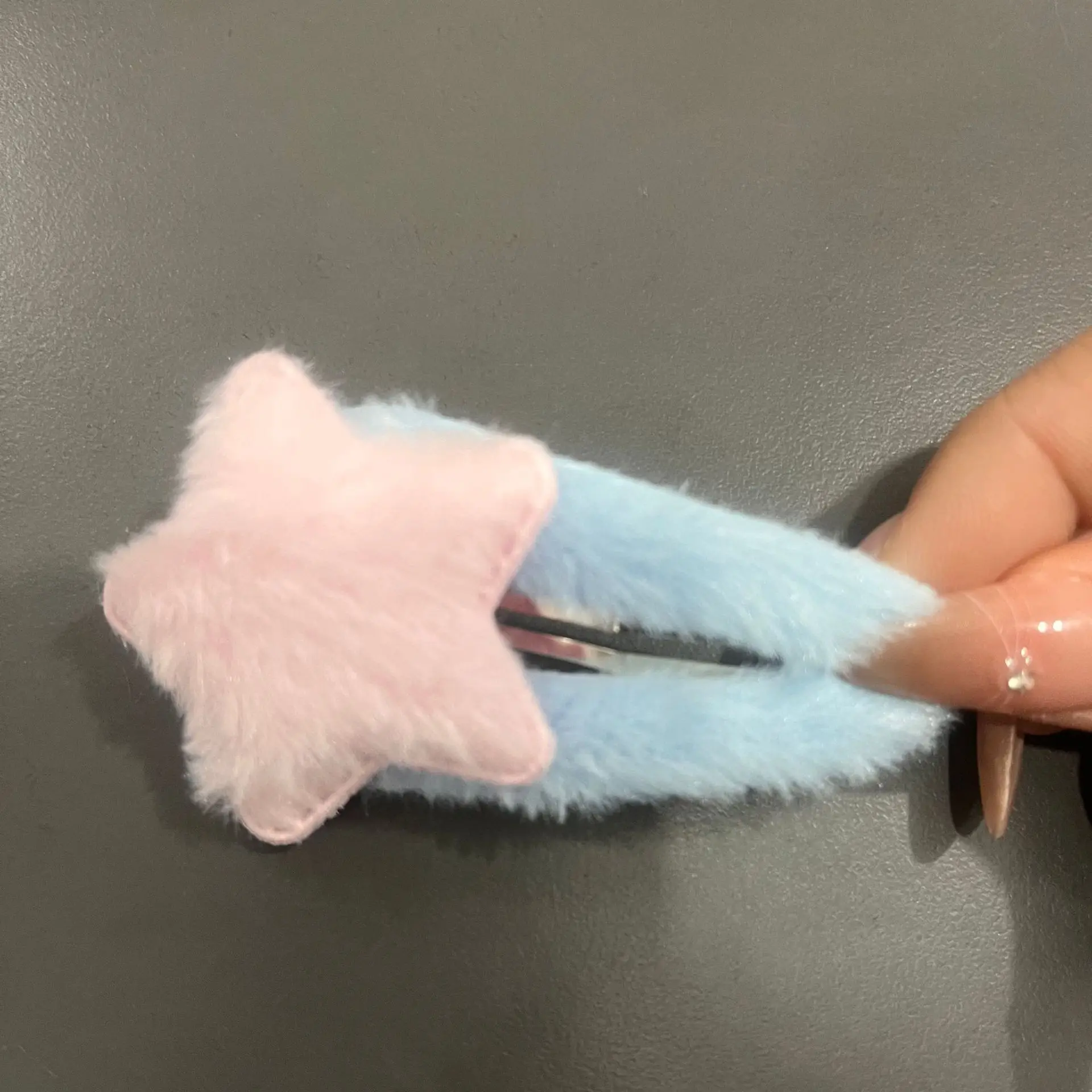 دبوس شعر على شكل نجمة كرتونية - إكسسوار رقيق جديد للشتاء والخريف - دبوس شعر بمشبك BB على شكل نجمة دوبامين بخمس نقاط #6