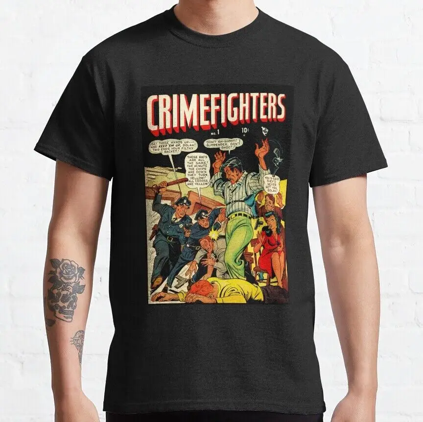 

Comic Book Cover, Crimefighters #1 Retro Vintage T-Shirt, S-5XL