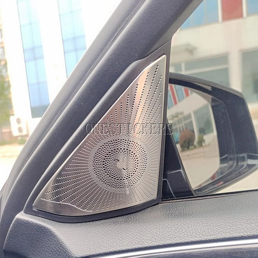For Mercedes Benz E Class W212 2009-2015 Car Styling Accessories Door Window A Pillar Triangle Tweeter Audio Speaker Cover Trim