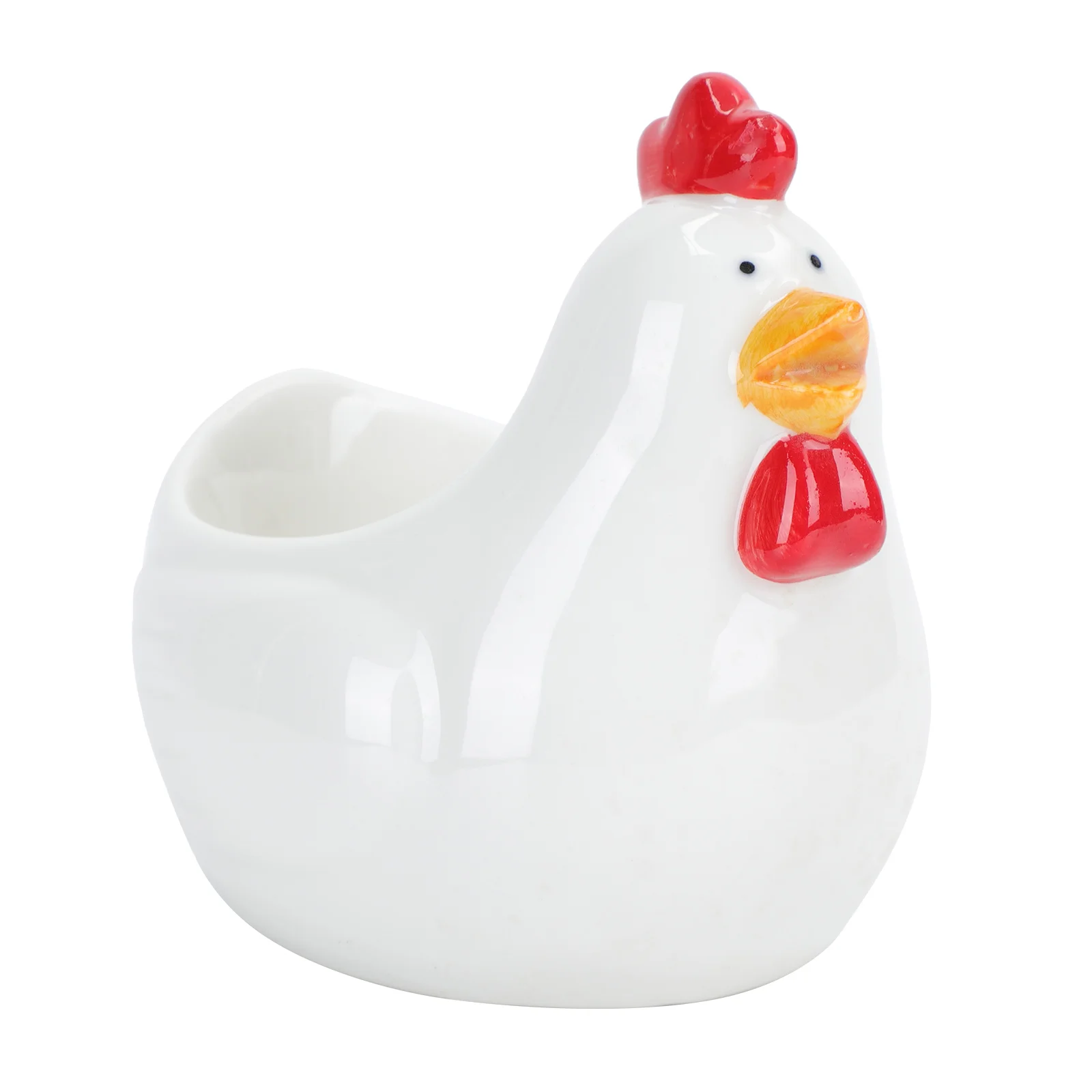 

1Pcs Ceramic Cockerel Bowl Lovely Kitchen Supplies High Temperature Firing Technology Round Delicate Dinner Plate