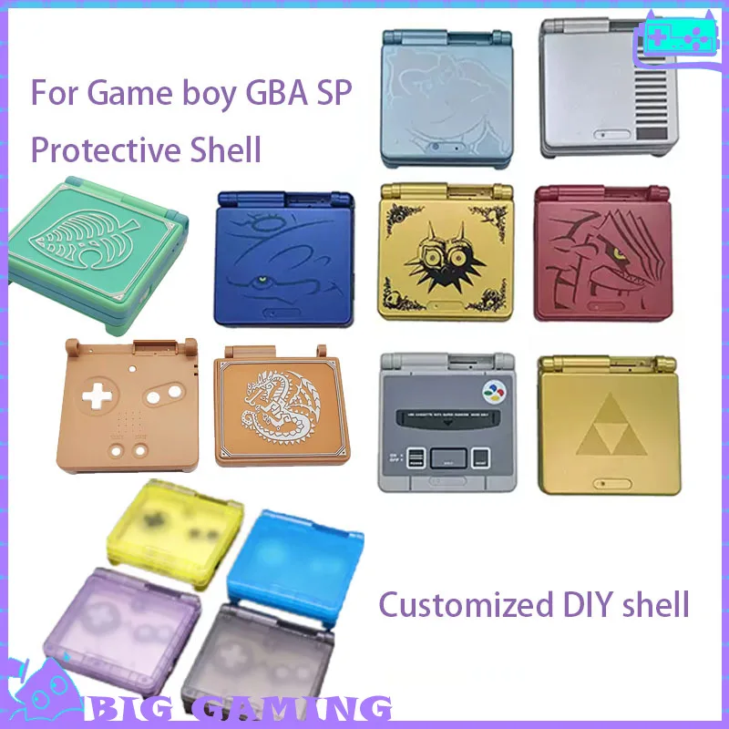 

Game Handheld Console Shell For Gameboy GBA SP Protective Shell, Custom Game Console Accessories, Self-Made Replacement Shell