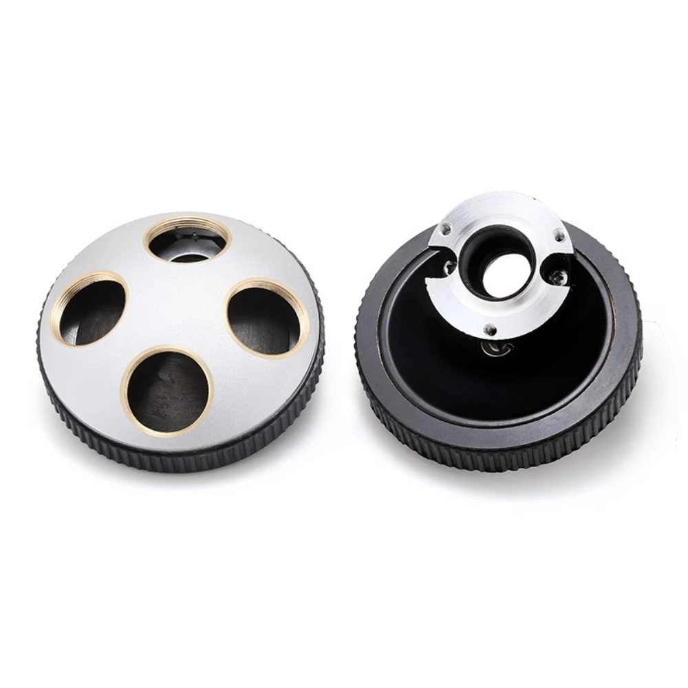 Embout de fixation d'objectif pour microscope biologique, pour filetage RMS 185mm/195mm, tourelles universelles à 3/4/5 trous, ingénierie de précision
