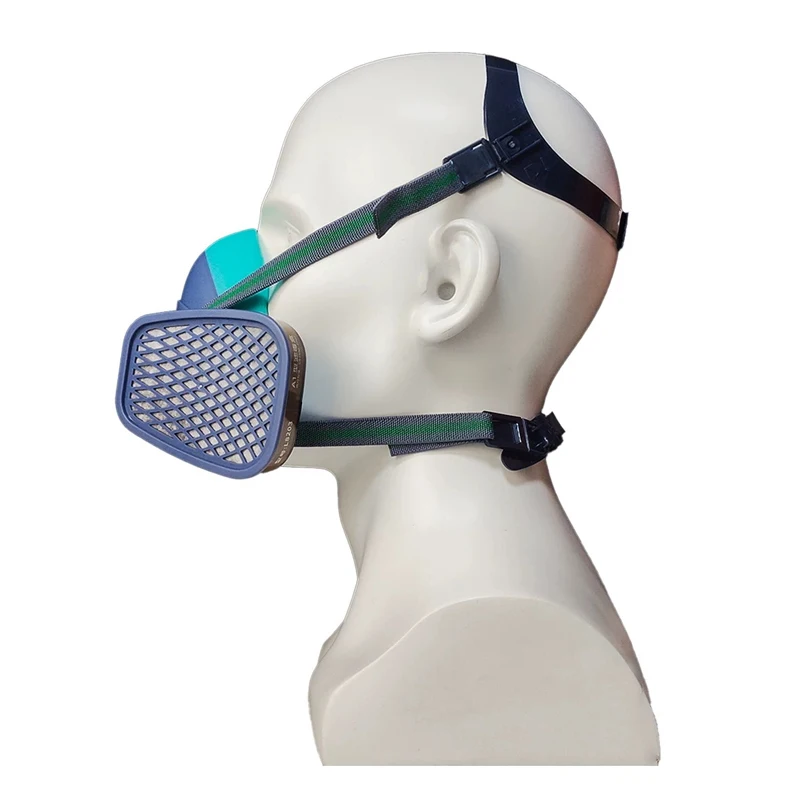 Gas Mask Spray Painted Welded Formaldehyde Chemical Mask Dust and Odor Proof Protective Face Mask Safety Protection Accessories