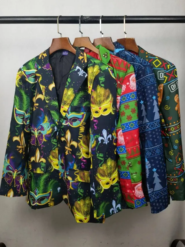 

Винтажный гонконгский повседневный костюм с принтом, куртка для весны и осени, уличная одежда для мужчин и женщин, хип-хоп стиль