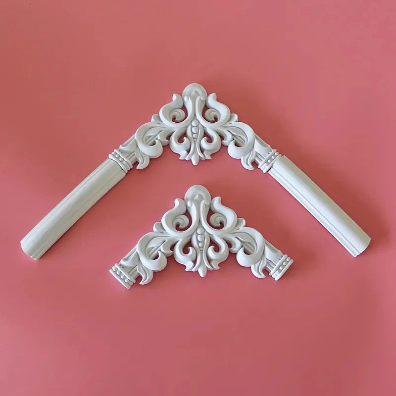 3cm European Line Background Wall Corner Decorative Accessories Flower Gypsum Line Wood Carving Flower House Decoration