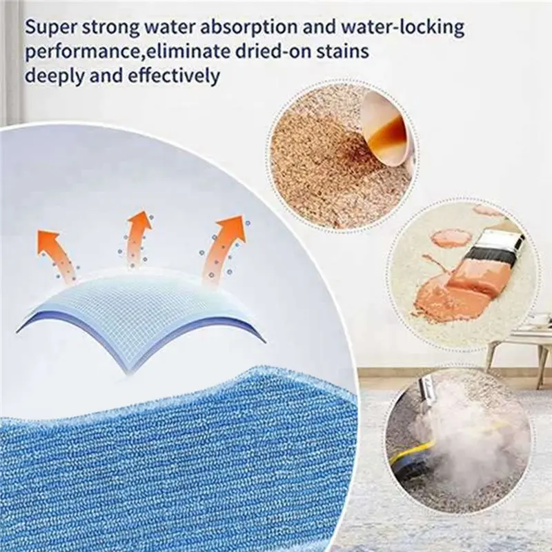 A76G-pour Lefant M2 PRO/M2S PRO/M1/M2/M2S/M2 Plus/U180 pour OKP K8 pièces de rechange chiffon de vadrouille pour aspirateur tampon de vadrouille 6 pièces