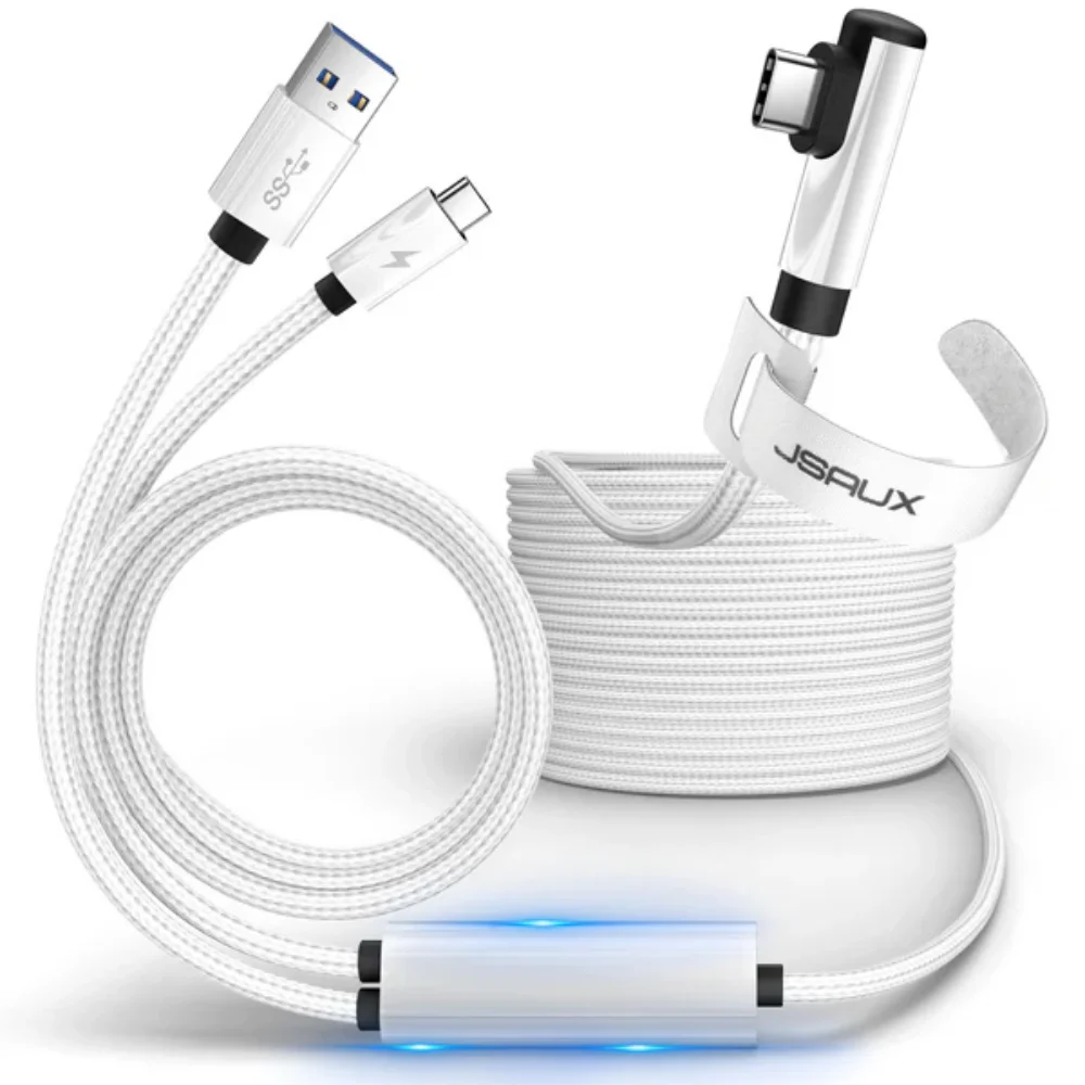 16 Feet Link Cable for Quest 3S, VR Cable Compatible with Meta Quest 3S,16FT USB 3.0 to USB C Link Cable Data Transfer Link Cord