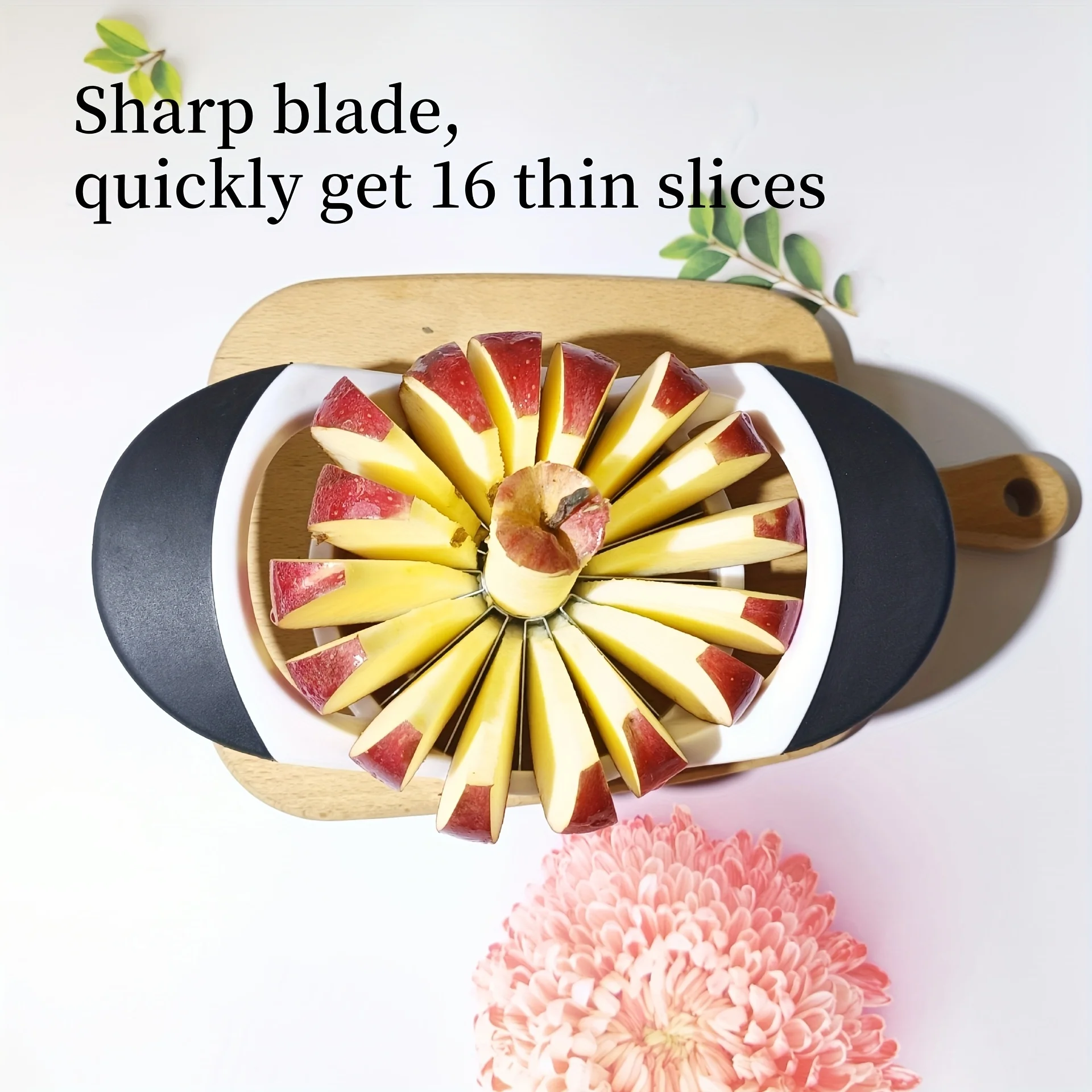 Grote appelsnijder met 16 messen, een appelsnijder en -boor, gemaakt van geüpgraded roestvrij staal.