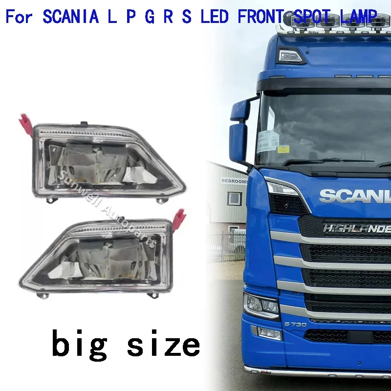 1PCS BIG TOP LAMP WITH LED BAR USED FOR SCANIA TRUCK R650 G500 S730 S500 P500 FRONT SPOT LIGHT 2535366 2535367