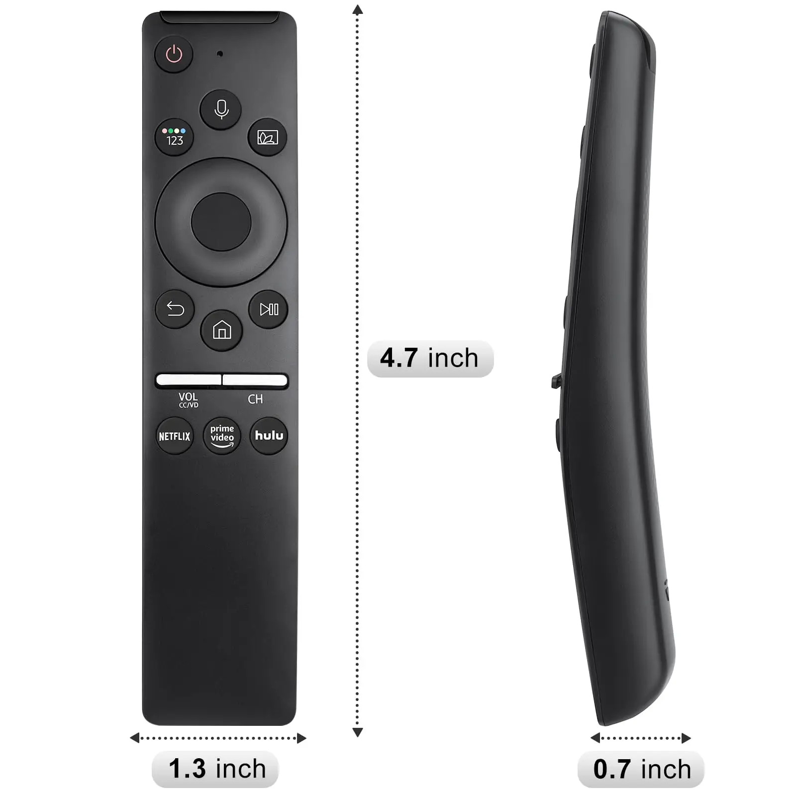 Replacement Voice Remote for All Samsung Smart Curved Frame QLED LED LCD 8K 4K TVs with Voice Function