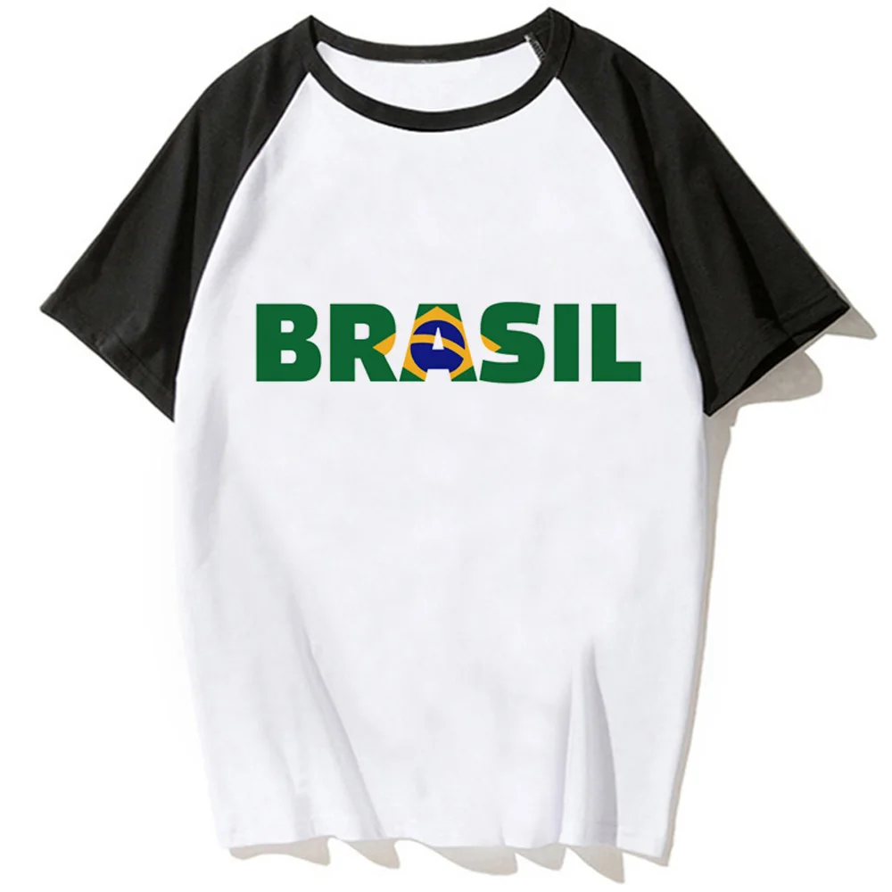 Brazil t shirt women anime Tee female harajuku streetwear clothes