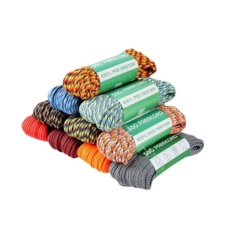 

550 7-жильный паракорд диаметром 4 мм, уличная веревка, плетеная вручную веревка, 31 метр, игрушка EDC и веревка для плетения рюкзака