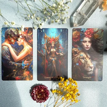 High Quality Oracle Divination Deck Original Genuine Kingdom of Light Tarot Cards Russian Spanish Elegant Collection Gift Set