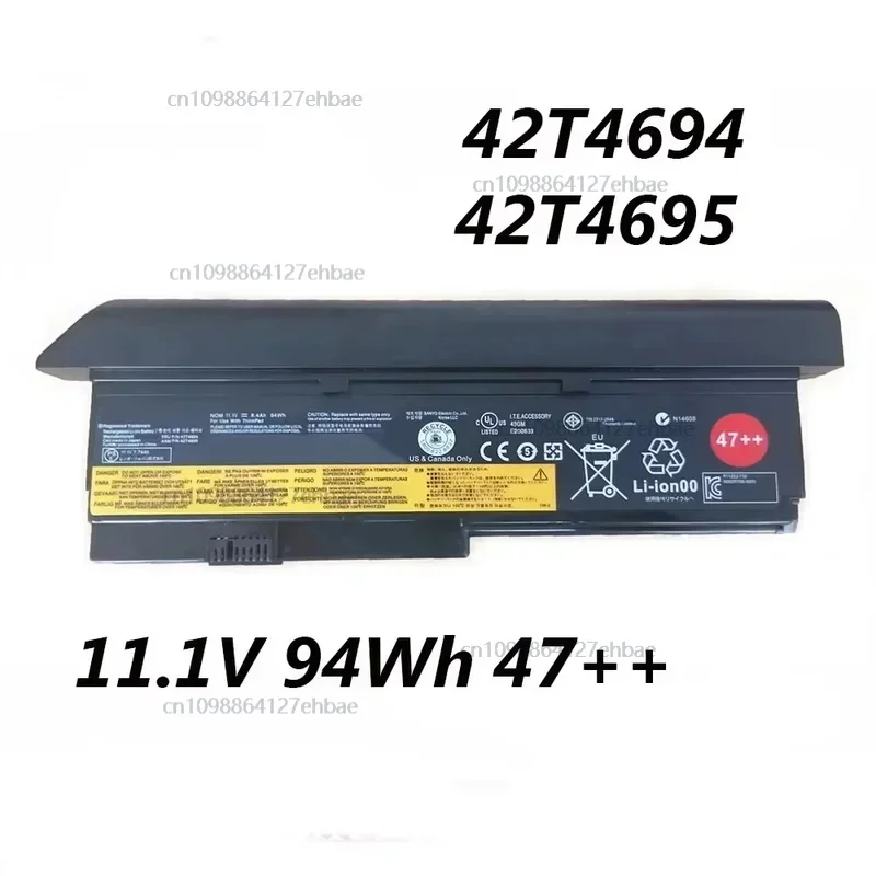 

42T4694 42T4534 94 Втч 8400 мАч аккумулятор для ноутбука ThinkPad 42T4538 42T4540 42T4543 42T4647 X200 X200s X201 X201s SeriesFast