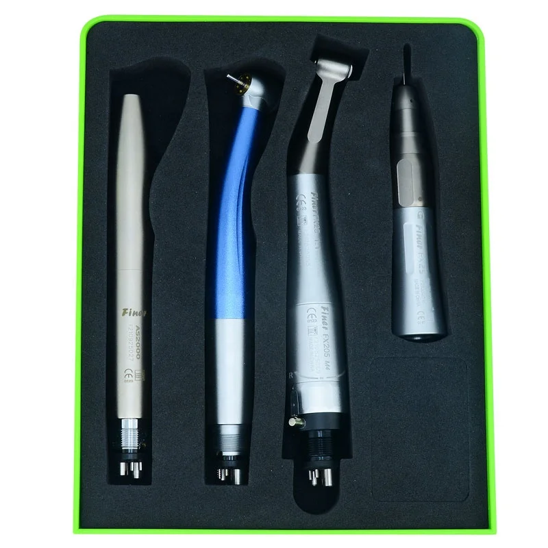 

FINER den tal LED handpiece kit with high speed and low speed kit den tal turbine den tal handpiece set