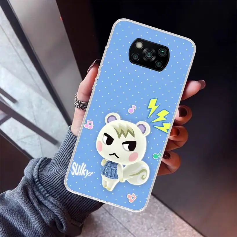 Animal C-Crossing New Horizons Phone Case For Xiaomi Poco X6 X5 X4 X3 Nfc F6 F5 Pro F4 Gt M5S M4 M3 F3 F2 F1 Silicone Shell Prin