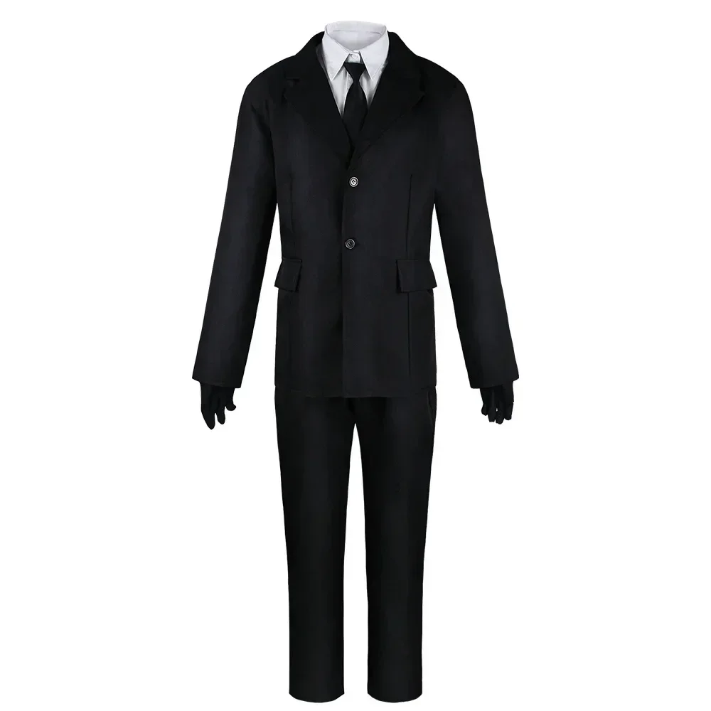 Anime Bungo Stray Dogs Osamu Dazai Cosplay Port Mafia Full Set Black Trench Coat Wig Shirt Tie Christmas Party Anime Clothes view 5