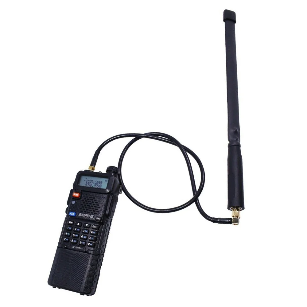 Cable de extensión de antena de 60/100cm AR-152 AR-148 SMA Cable Coaxial de Radio macho-hembra para Baofeng UV-5R UV-82 UV-9R Walkie Talkie