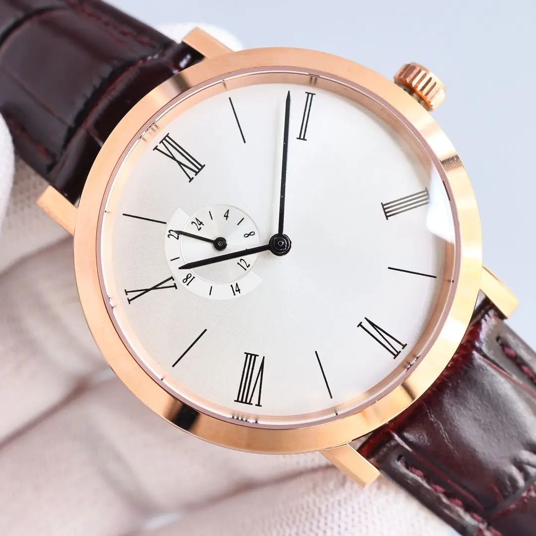 Simple Daily All-match Designer Watches Men's Watches Women's Watches Solid Color Dial Quartz Wristwatch Thin Leather Strap Waterproof Casual Dress Watch Affordable Couple Gift for Student Office Worker