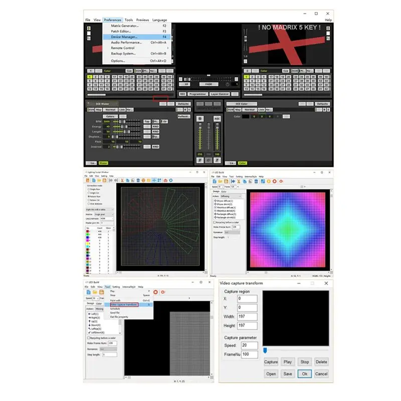 AEE8-Wifi LED Pixel Controller Artnet To SPI Supports Madrix Software LAN Synchrony SD Card DMX512 Console EU Plug