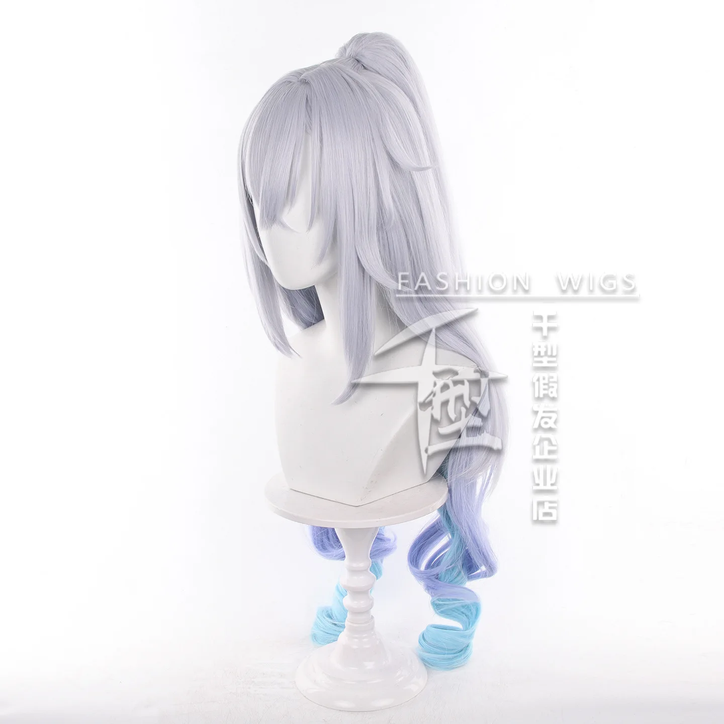 Brand SP Silver Wolf Game Honkai: Star Rail Cosplay Wigs Hair Hairpiece for Comic-con Cosplayer Halloween Costume Party Theme view 3