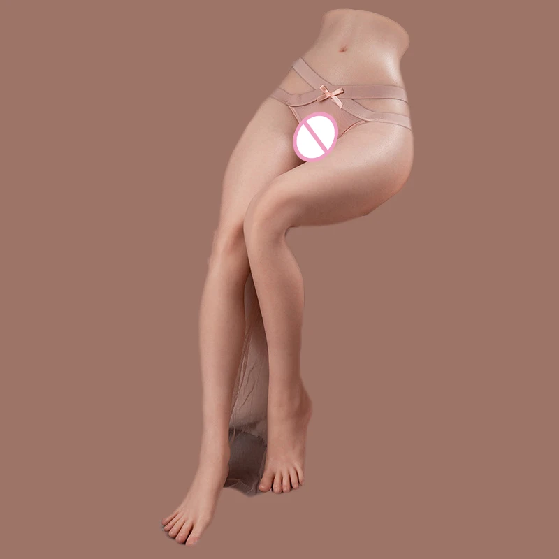 RENHEYUOU Tan-colored female leg model sex doll, dual-channel male masturbation rubber doll, slender thighs, adult pleasure toy