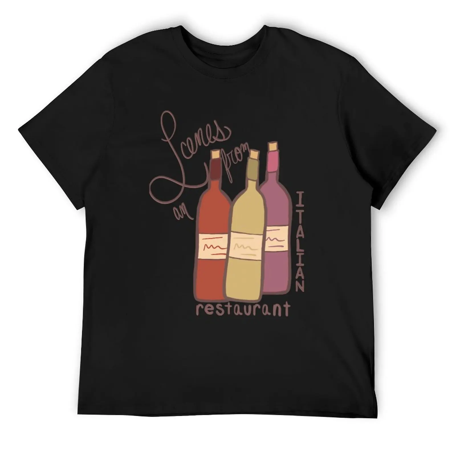 

Сцена из итальянского ресторана, футболка, кавайная одежда, летняя компрессионная рубашка для мужчин