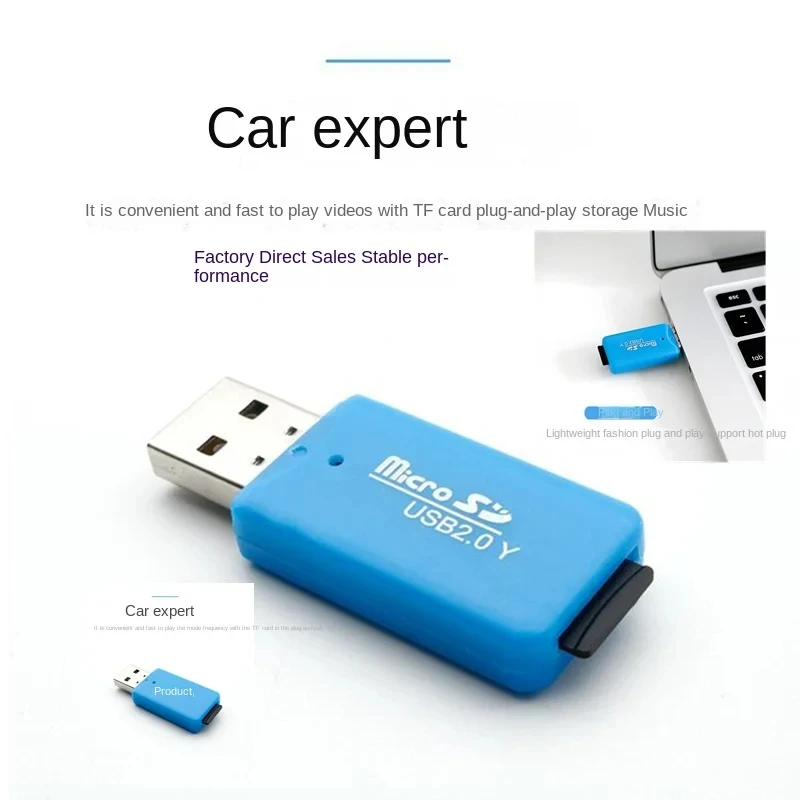 10PCS Mini USB 2.0 Micro SD TF Card Reader Memory Card USB 2.0Adapter High SpeedFlash Card Reader For Computer Laptop Cardreader