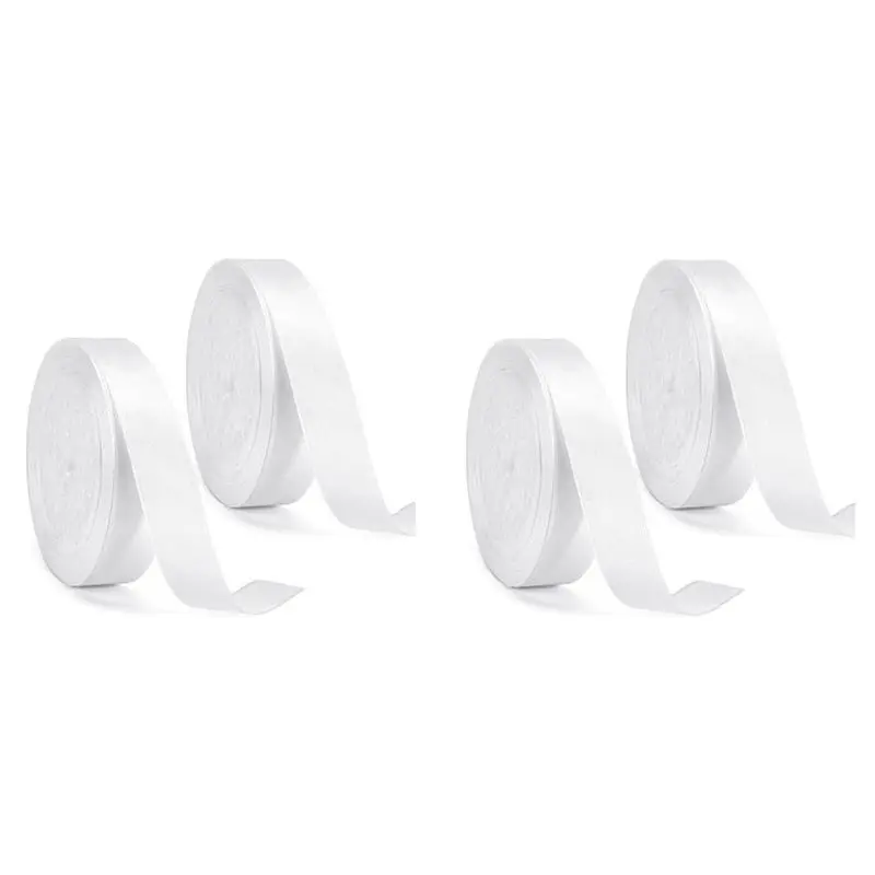 Feb.4Pcs White Ribb…