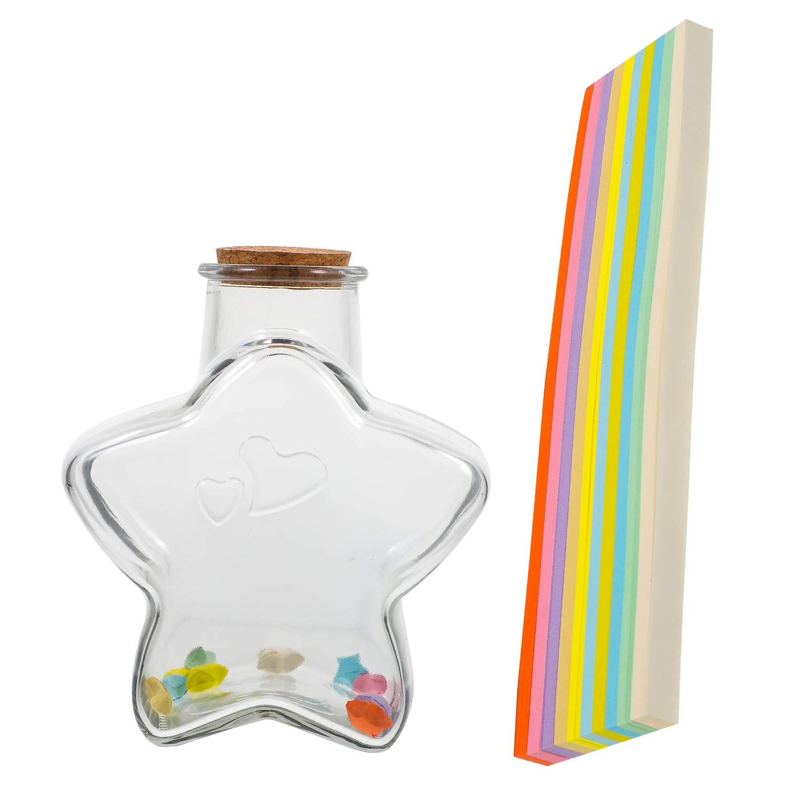 

Wishing Bottle Star Paper Lucky Strips Decorative Craft Supplies DIY Projects Gifts Ideas Birthday Room Decoration