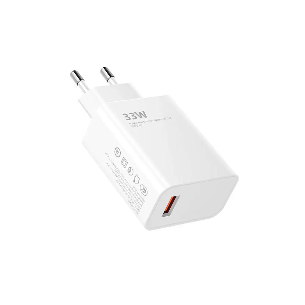 33W USB Charger Fast Charging EU/US Plug Mobile Phone Adapter For Xiaomi Quick Charger Phone Accessories U8E6