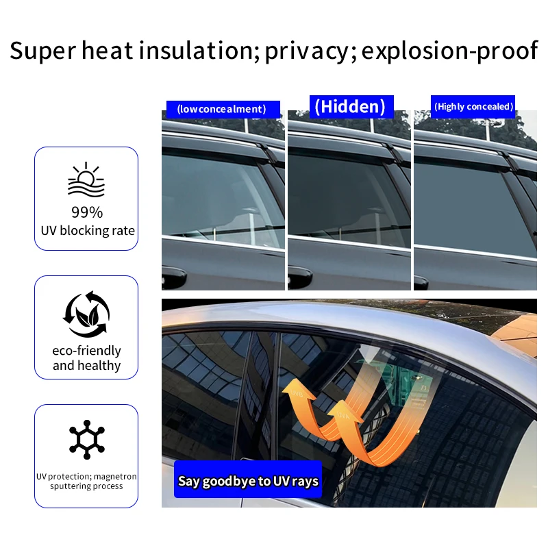 Pre‑Cut Nano‑Ceramic Window Tint For Ford F‑150 Crew Cab Pickup EV,4 Doors+Quarter Windows,UV IR Heat Blocking Privacy PET Film