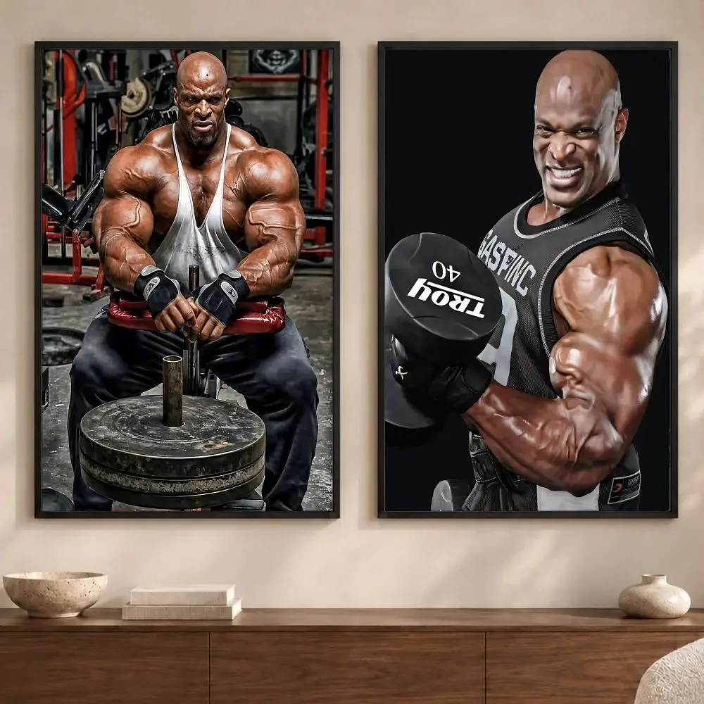 Celebrity R-Ronnie ColemanS Poster Art  Self-Adhesive No Glue Residue Wall Sticker for Home Office Nursery