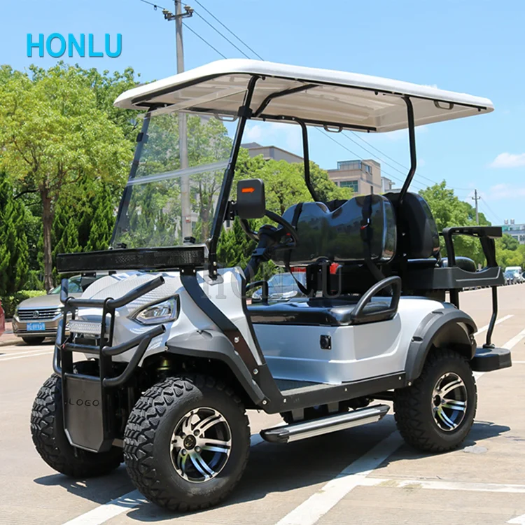 4 seater golf cart with gas or electric power