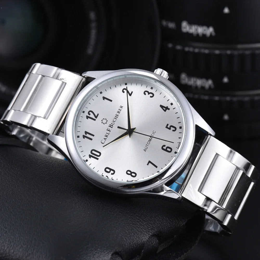Amazing Top Quality AAA Carl F.Bucherer Brand Watches For Mens Luxury Multifunctional Auto Date Quartz Wristwatch AAA Male Clock