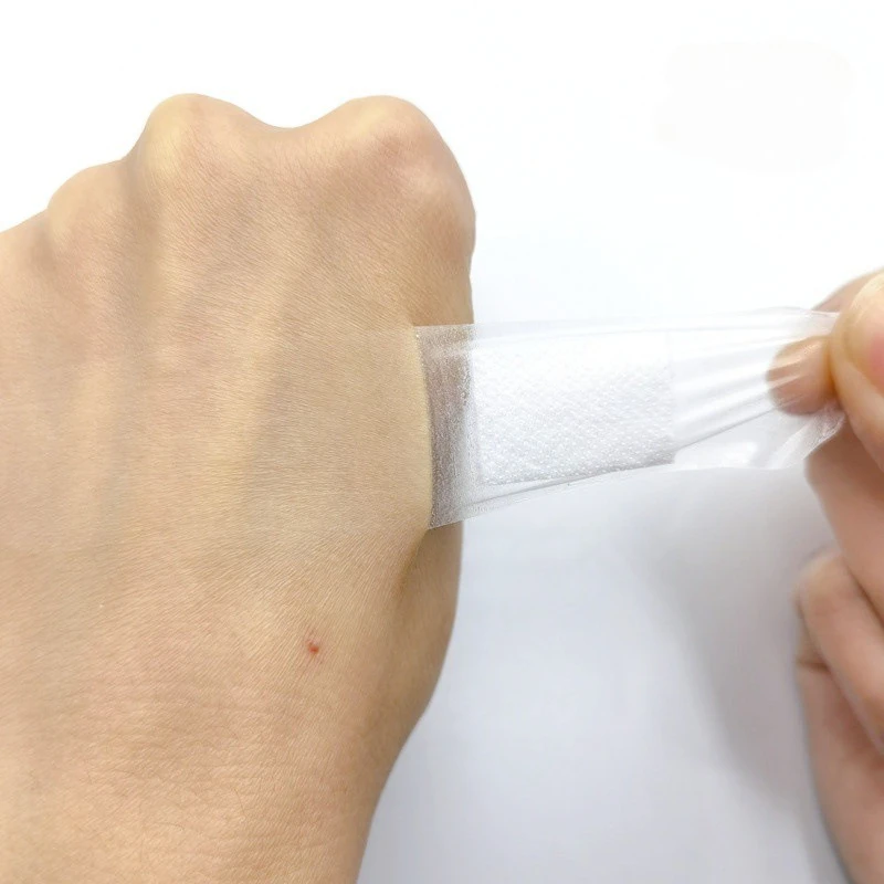 50 ชิ้น/เซ็ตโปร่งใส Band Aid PU ฟิล์มพลาสเตอร์สําหรับ First Aid Wound Dressing Patch กันน้ํากาวผ้าพันแผลชุด