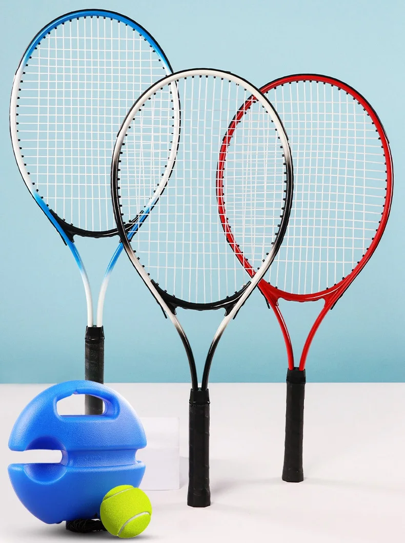 Tennis Trainer with Line Rebound Tennis Beginner Competition Training Set Outdoor Tennis Racket