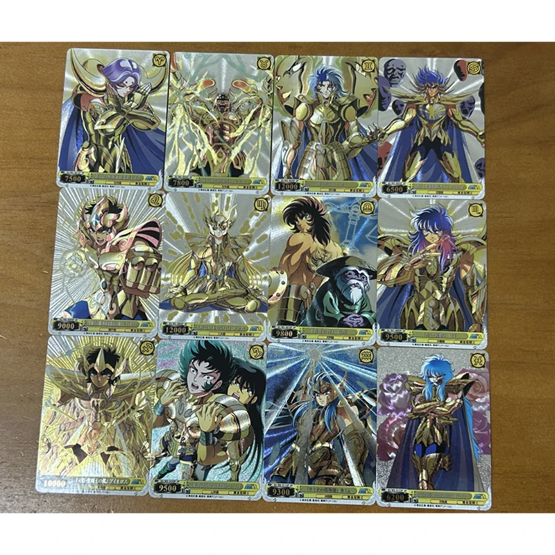 Saint Seiya Anime Characters Seiya Hyoga Saori Kido DIY Homemade Christmas Birthday Gift Game Toys Collection Card