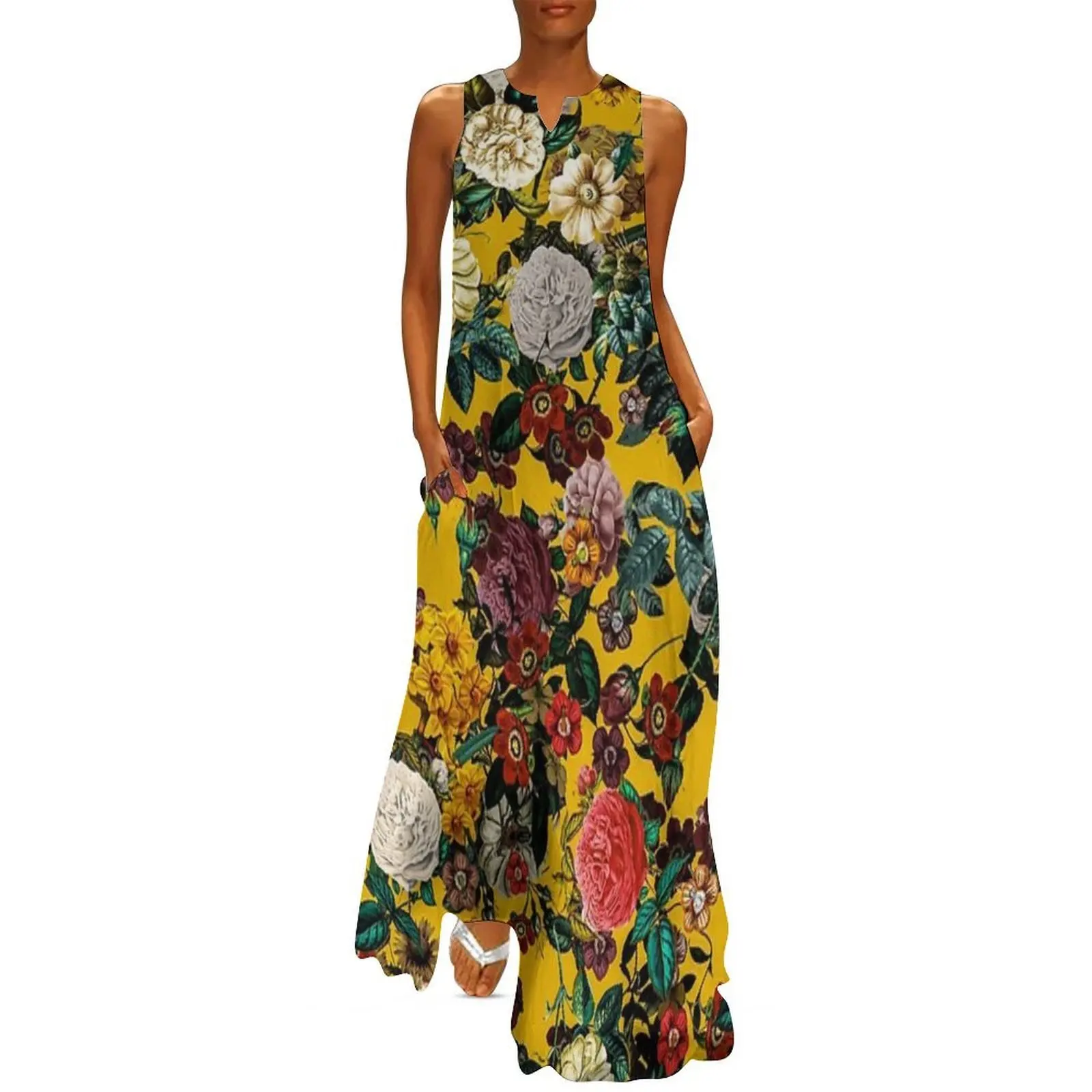 

Exotic Garden V Long Dress summer dresses womens 2025 dresses with long sleeves chic and elegant woman dress women clothes
