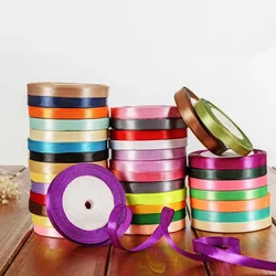 25Yards/Roll Grosgrain Satin Ribbons for Wedding Christmas Party Decorations DIY Bow Craft Ribbons Card Gifts Wrapping Supplies