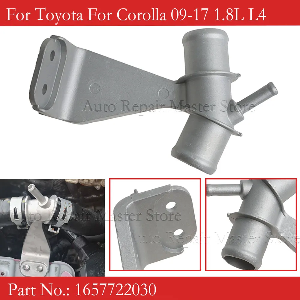 1657722030 16577-22030 aluminiowy silnik samochodowy rura wylotowa wody chłodzącej dla Toyota dla Corolla 2009-2017 1.8L L4