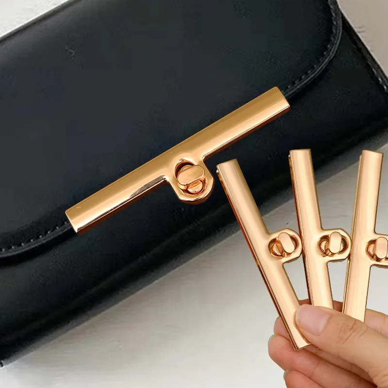 1-3set Bag Metal Bar Lock Twist Lock Security Clasp Purse Closure for Handbag Clutch Purse DIY Repair Replacement Parts Hardware