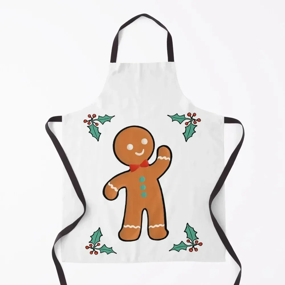 진저브레드 디자인 남성용 앞치마 이미지