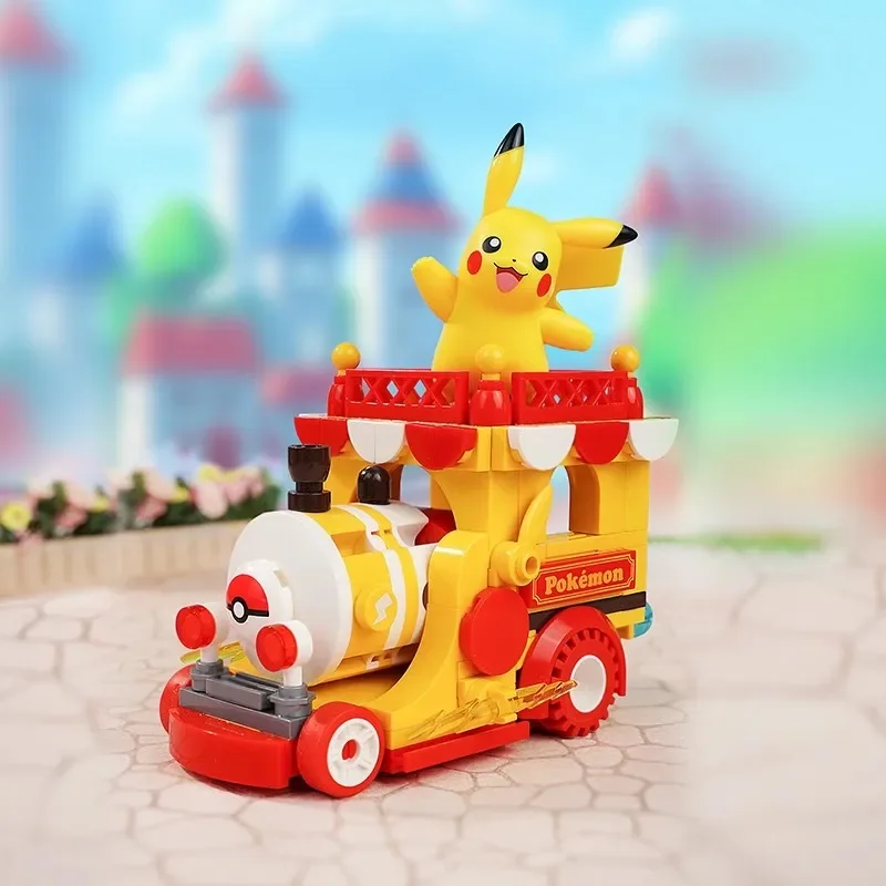 keeppley Pokemon Bausteine Party Parade Pikachu Sprigatito Fuecoco Quaxly Zug Patchwork Mini Ziegel Spielzeug Modelle Ornamente Geschenke 7