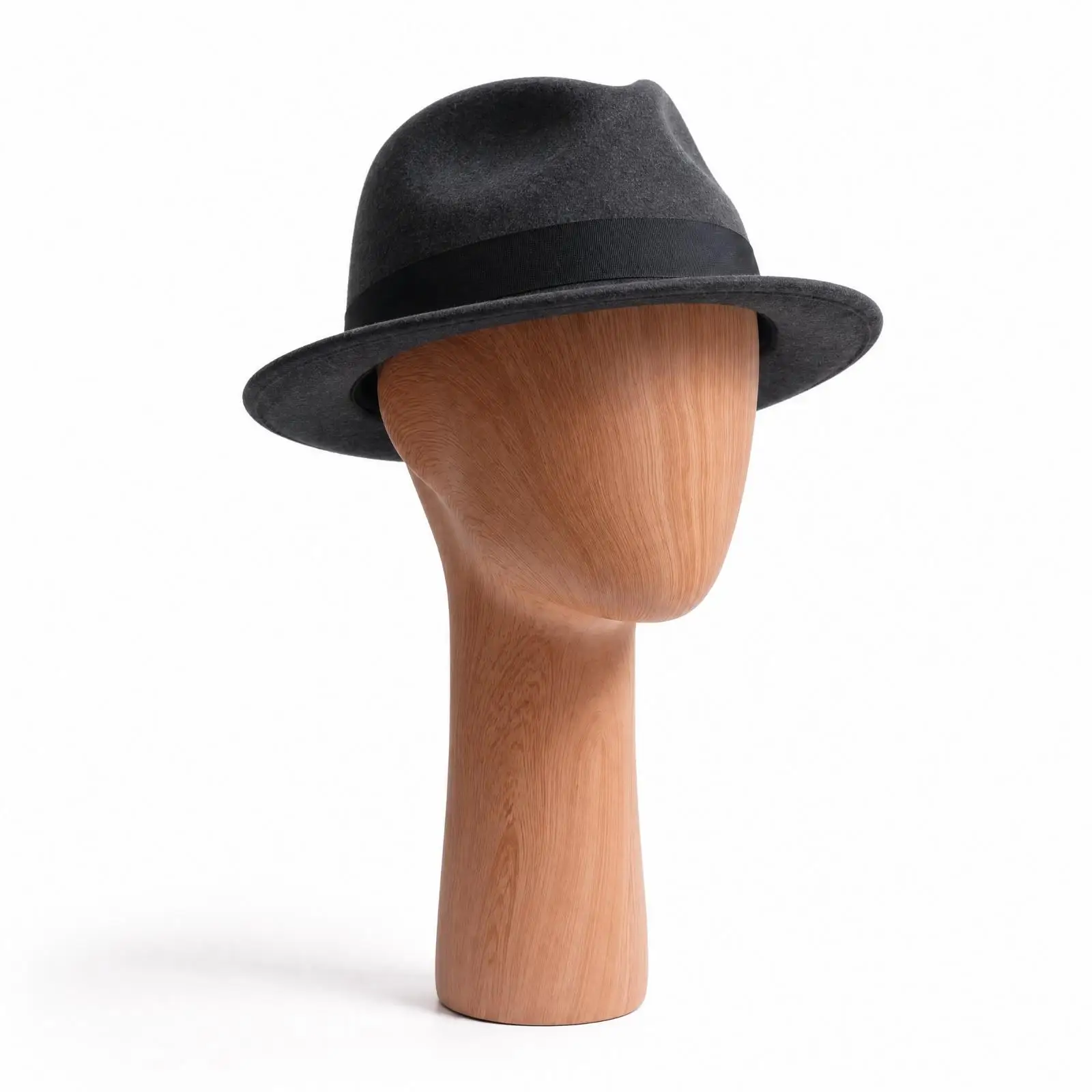 Head Mannequin Display Mount-Grain Finish Fiberglass Display Head Lightweight for Retail Space, Boutique Presentation, Room