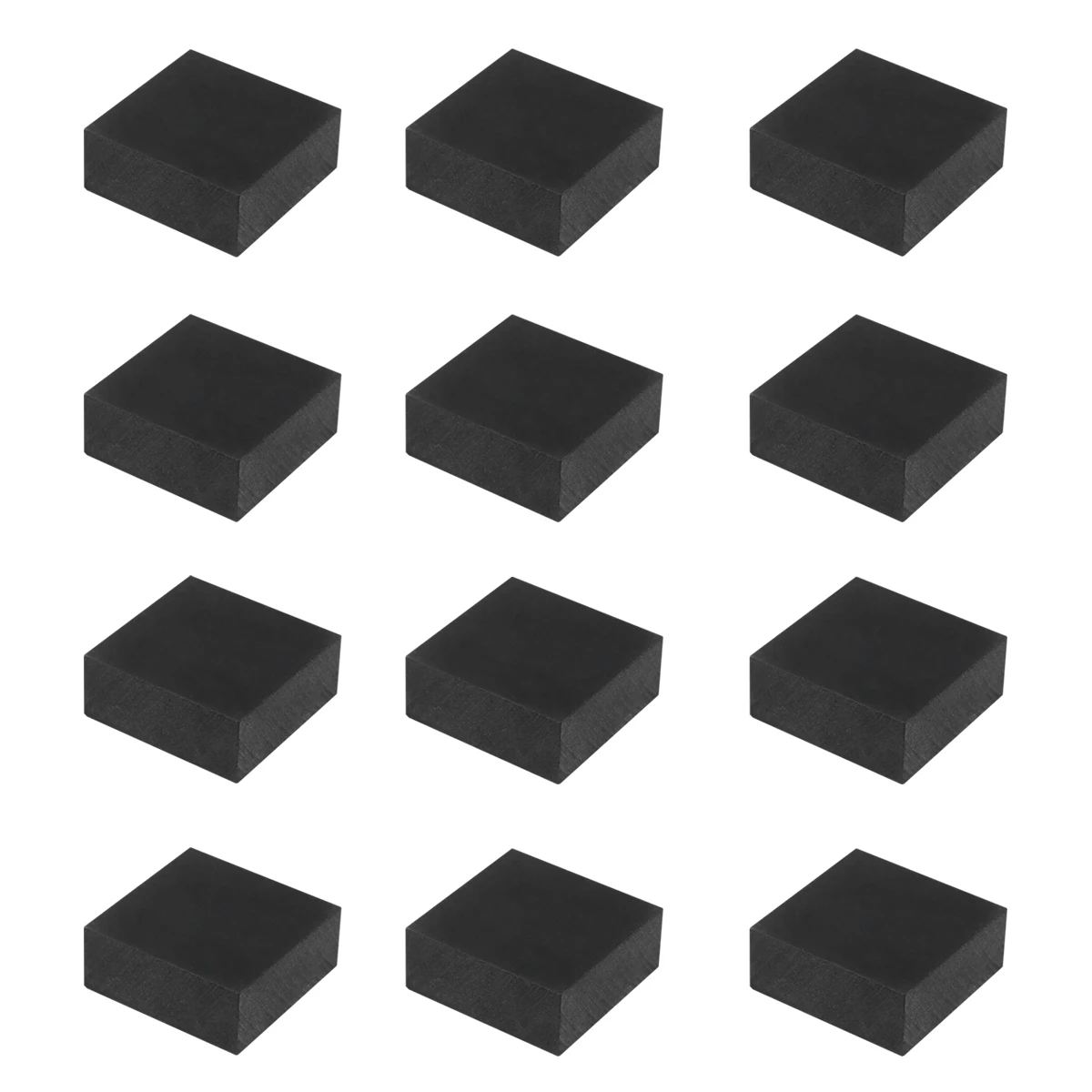 

12pcs Square Rubber Cushion Anti Vibration Pads Noise Reduction Durable Buffering Supplies For Industry Home Factory niture