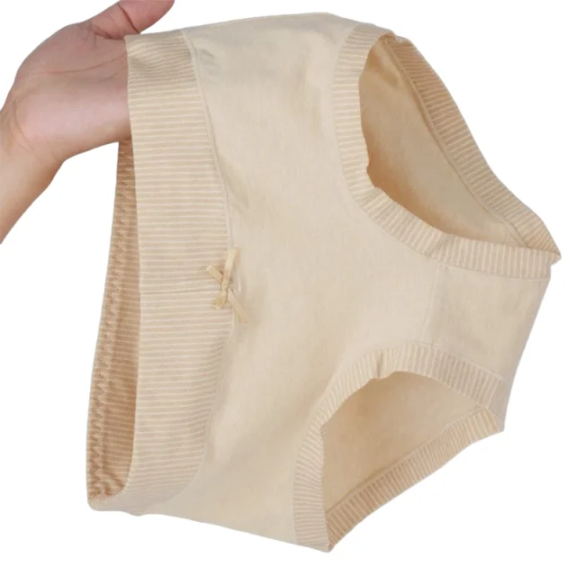 10A Antibacterial Bacteriostatic Properties Colorful Cotton Wommen Mid-Waist Simple triangle underwear Comfortable KUCLUT